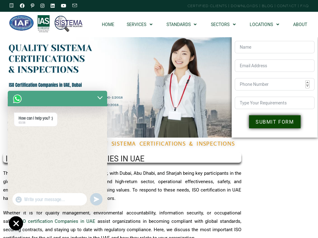 ISO Certification Companies in UAE |ISO 9001 Certification Dubai