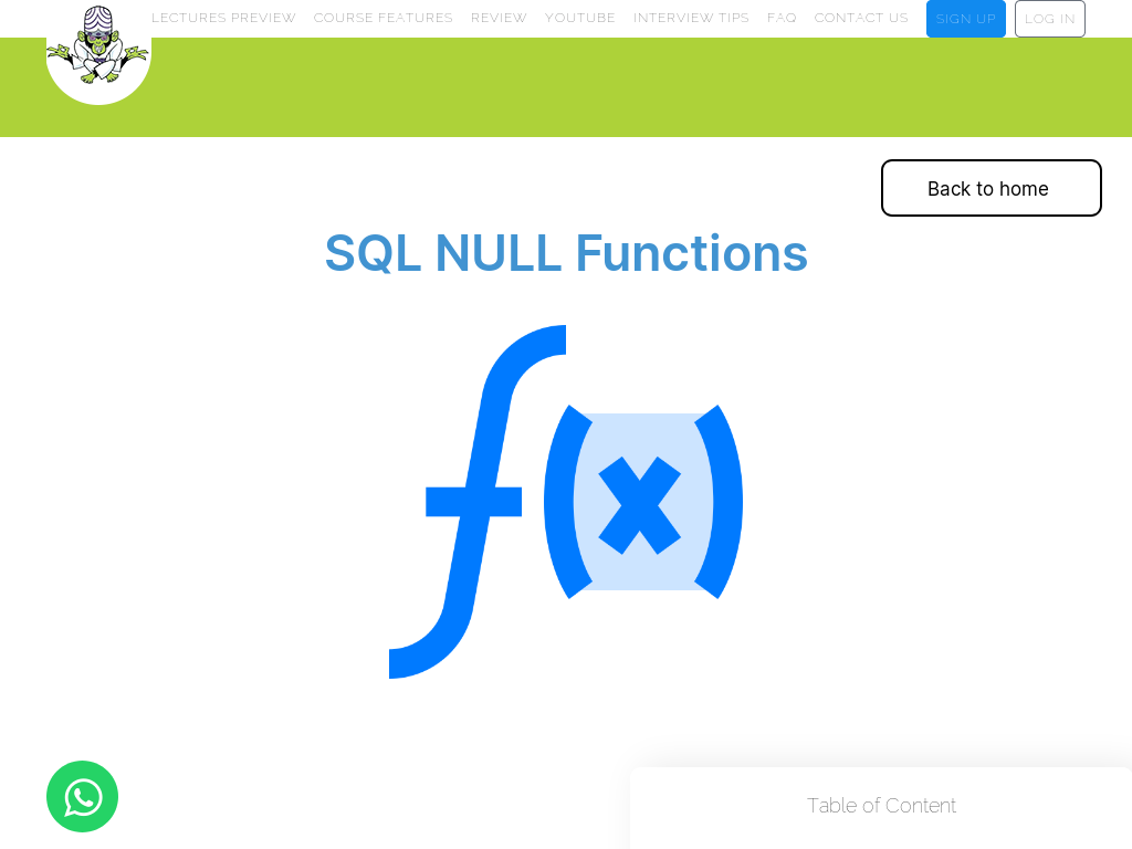Mastering NULL Functions: A Guide to Handling Missing Data in SQL