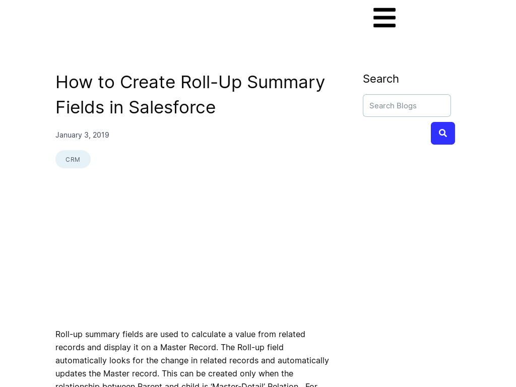Master Your Salesforce Data with Roll-up Summary Fields